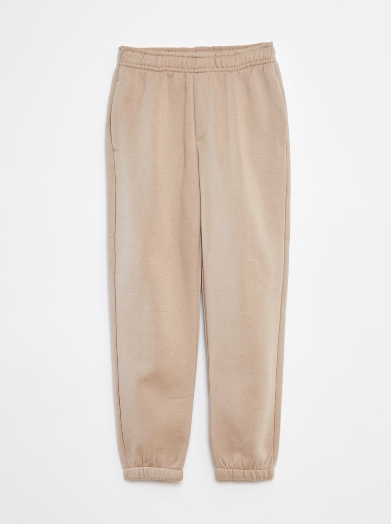 Set di 2 paia di joggers in tessuto felpato Kaki - Kiabi