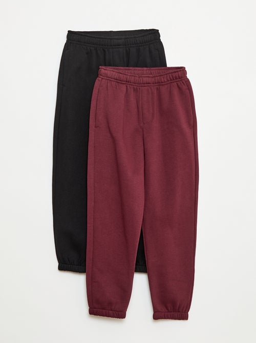 Set di 2 paia di joggers in tessuto felpato - Kiabi