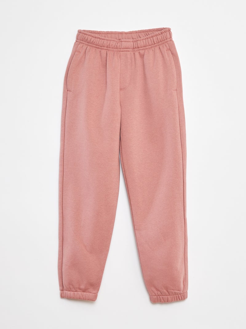 Set di 2 paia di joggers in tessuto felpato Rosa - Kiabi