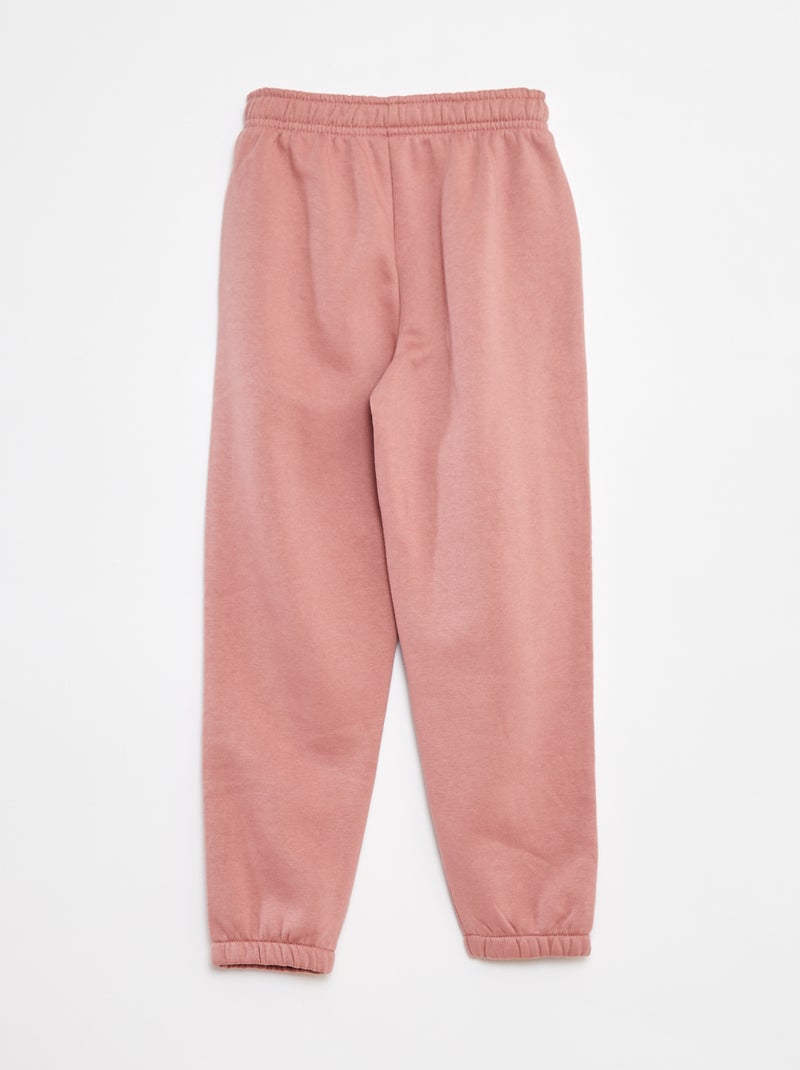 Set di 2 paia di joggers in tessuto felpato Rosa - Kiabi