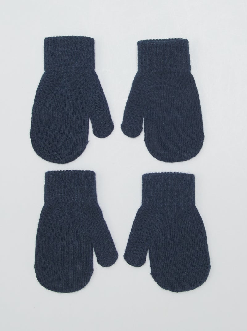 Set di 2 paia di muffole BLU - Kiabi