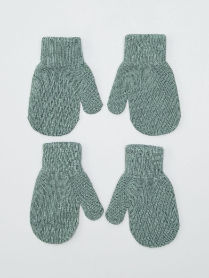 Guanti Invernali Bambini SATINIOR - 6 Paia Muffole Maglia Elastiche - Per 1-4 Anni - Multicolore