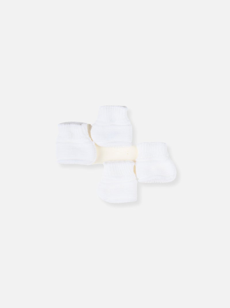 Set di 2 paia di scarpine per neonato Bianco Bianco - Kiabi