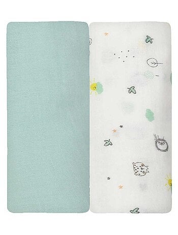 Set di 2 pannolini in mussola