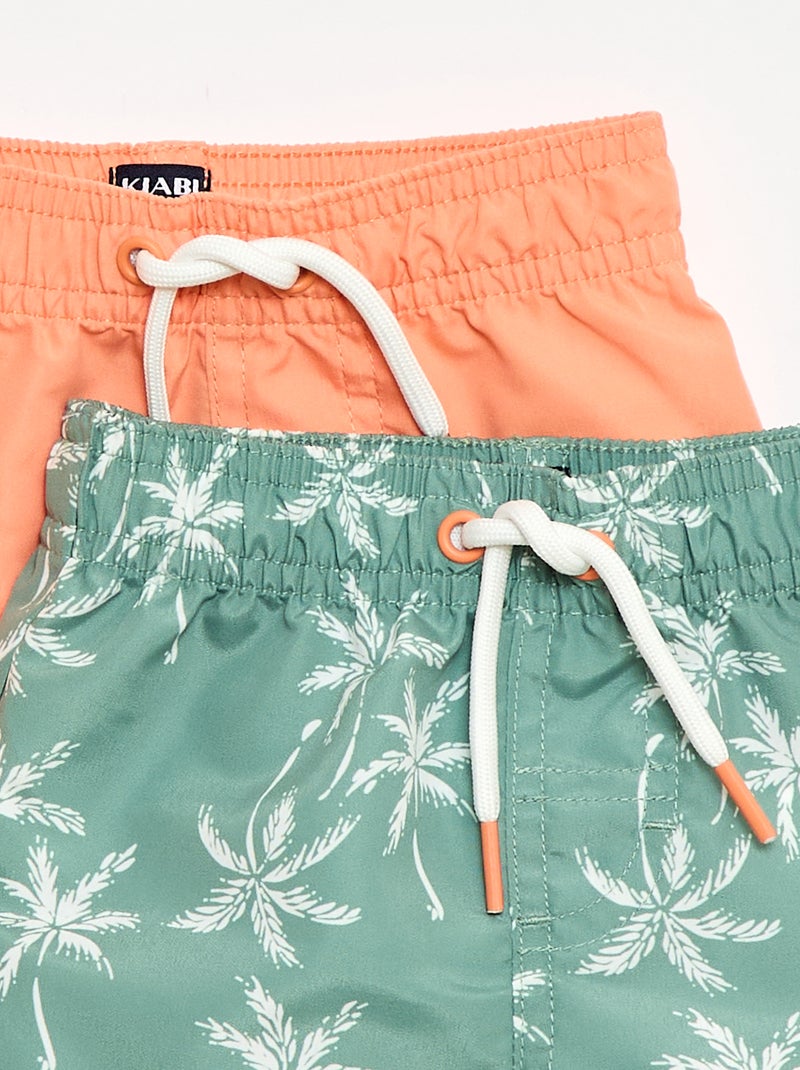 Set di 2 pantaloncini da bagno Verde - Kiabi