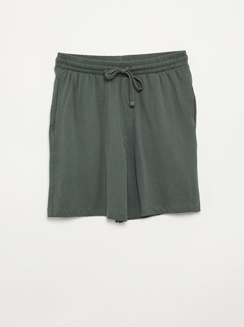 Set di 2 pantaloncini da notte Kaki - Kiabi