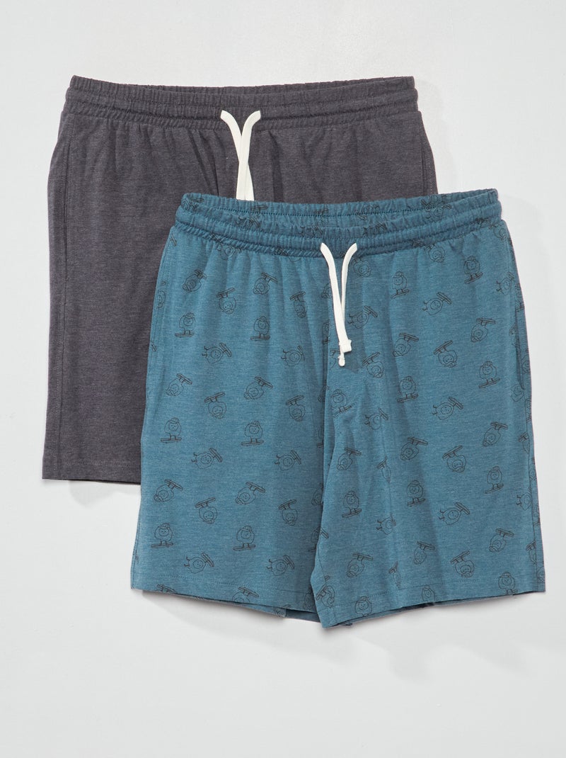 Set di 2 pantaloncini del pigiama GRIGIO - Kiabi