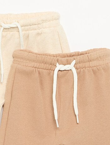 Set di 2 pantaloni a cavallo basso in felpa