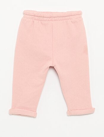 Set di 2 pantaloni a cavallo basso in felpa