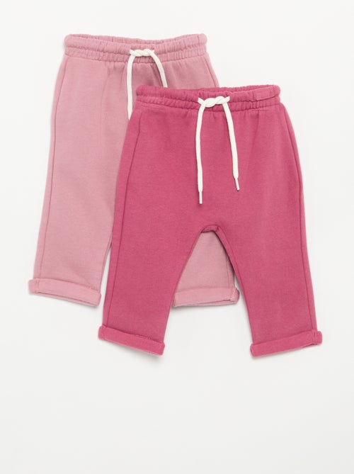 Set di 2 pantaloni a cavallo basso in felpa - Kiabi