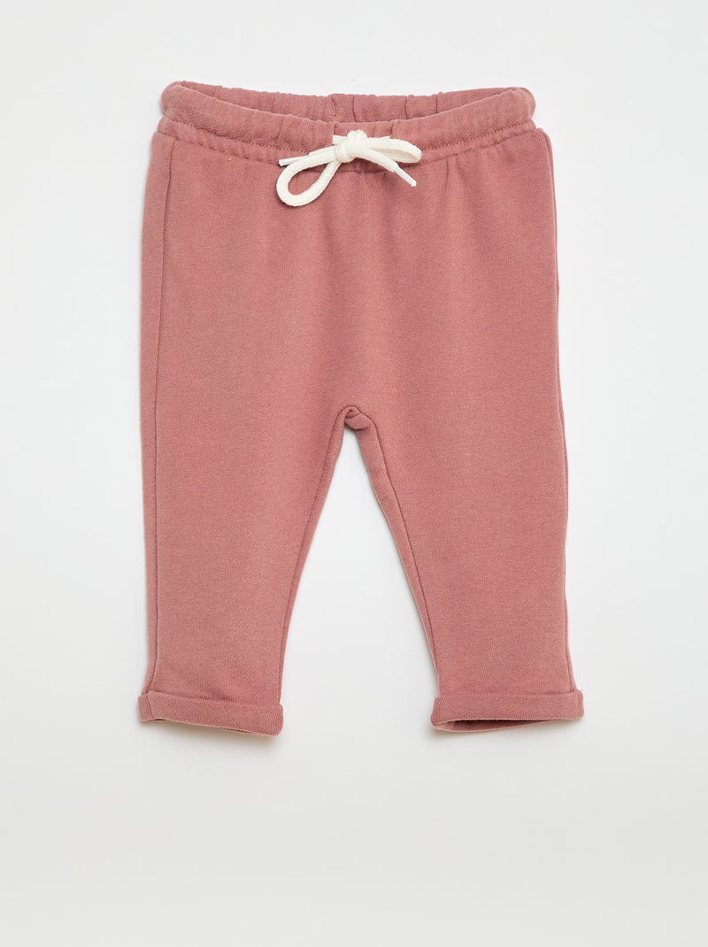 Set di 2 pantaloni da jogging in french terry Rosa - Kiabi