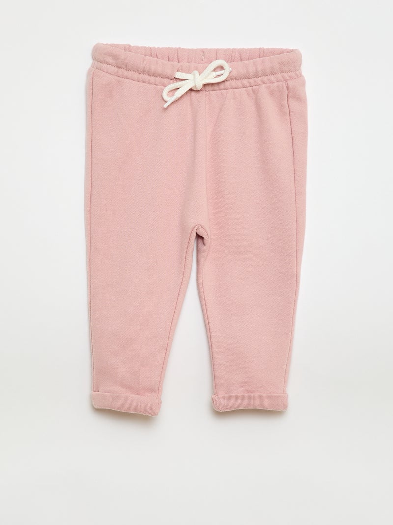 Set di 2 pantaloni da jogging in french terry Rosa - Kiabi