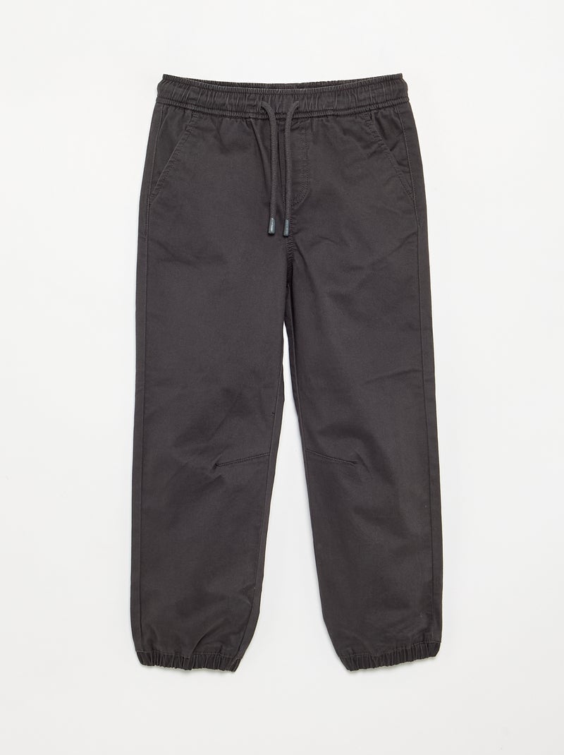 Set di 2 pantaloni da jogging in twill Grigio - Kiabi