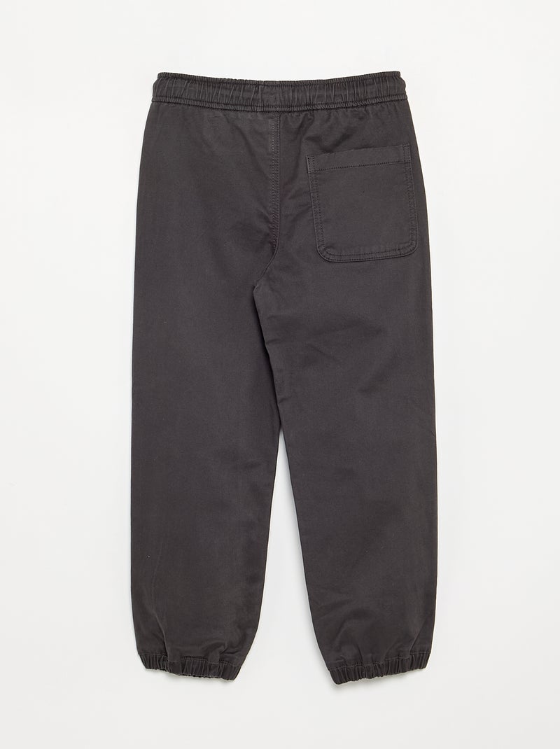 Set di 2 pantaloni da jogging in twill Grigio - Kiabi