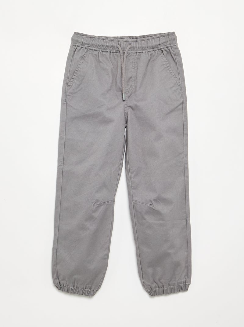 Set di 2 pantaloni da jogging in twill Grigio - Kiabi