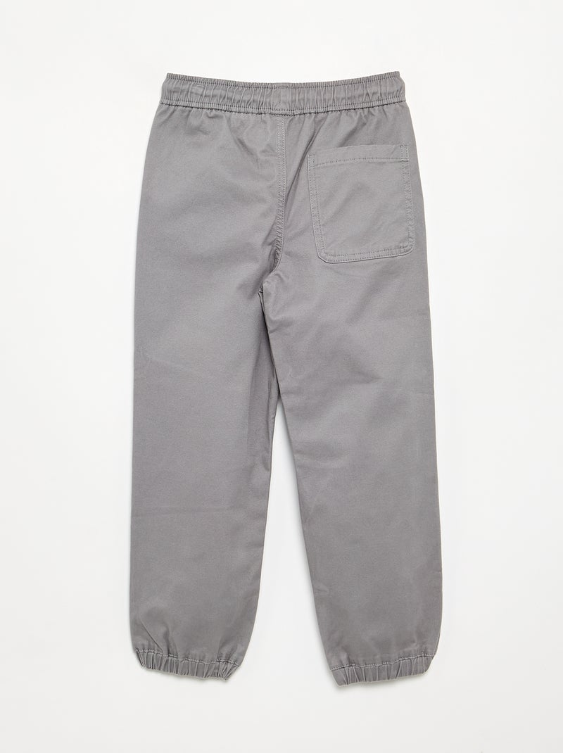 Set di 2 pantaloni da jogging in twill Grigio - Kiabi