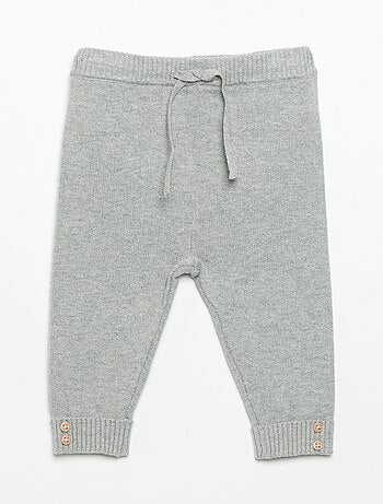 Set di 2 pantaloni in cotone lavorato a maglia