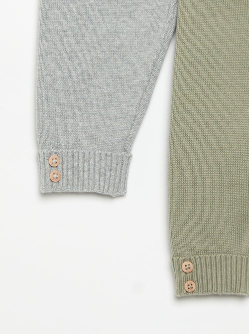 Set di 2 pantaloni in cotone lavorato a maglia - Kiabi