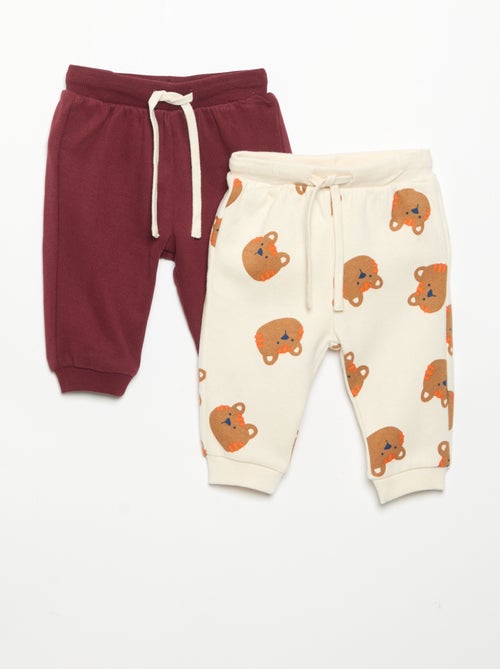 Set di 2 pantaloni in felpa - Kiabi