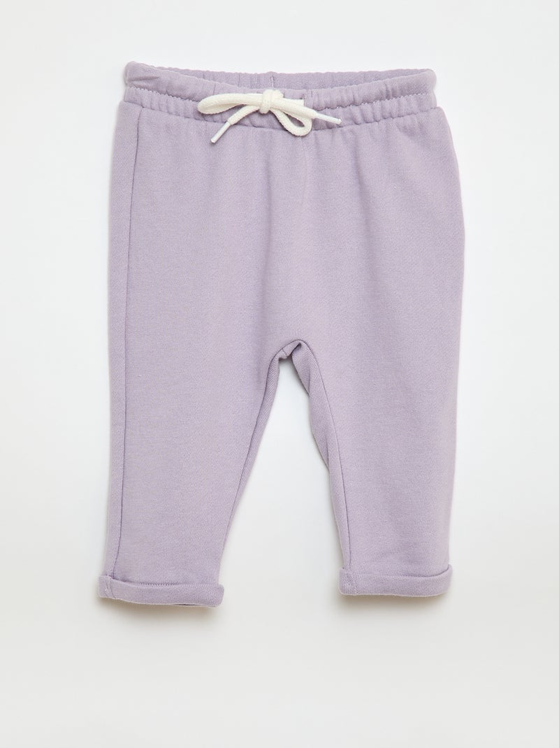 Set di 2 pantaloni jogging in french terry Beige - Kiabi