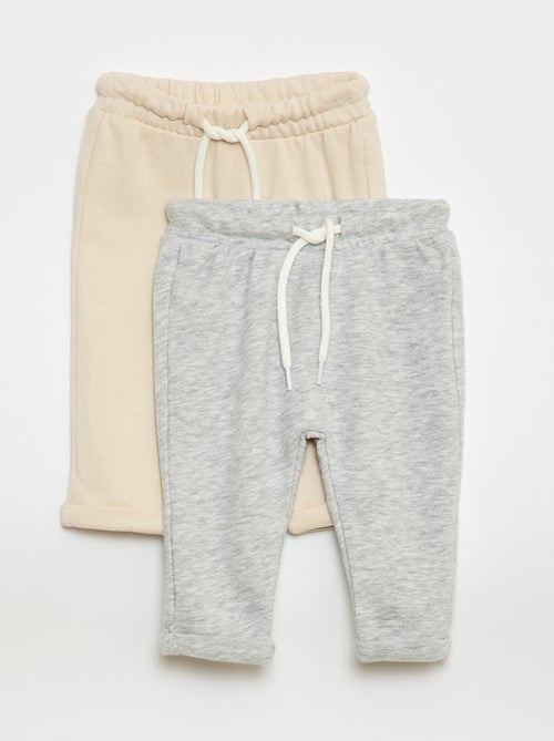 Set di 2 pantaloni jogging in french terry - Kiabi