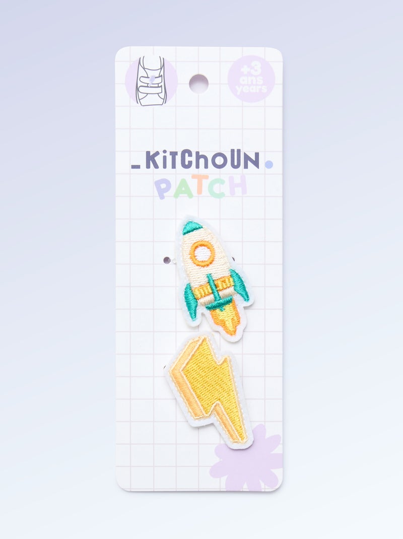 Set di 2 patch da applicare per personalizzare le tue sneakers \'Kitchoun\' Blu - Kiabi