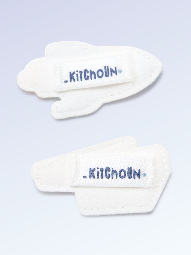 Set di 2 patch da applicare per personalizzare le tue sneakers \'Kitchoun\' Blu - Kiabi