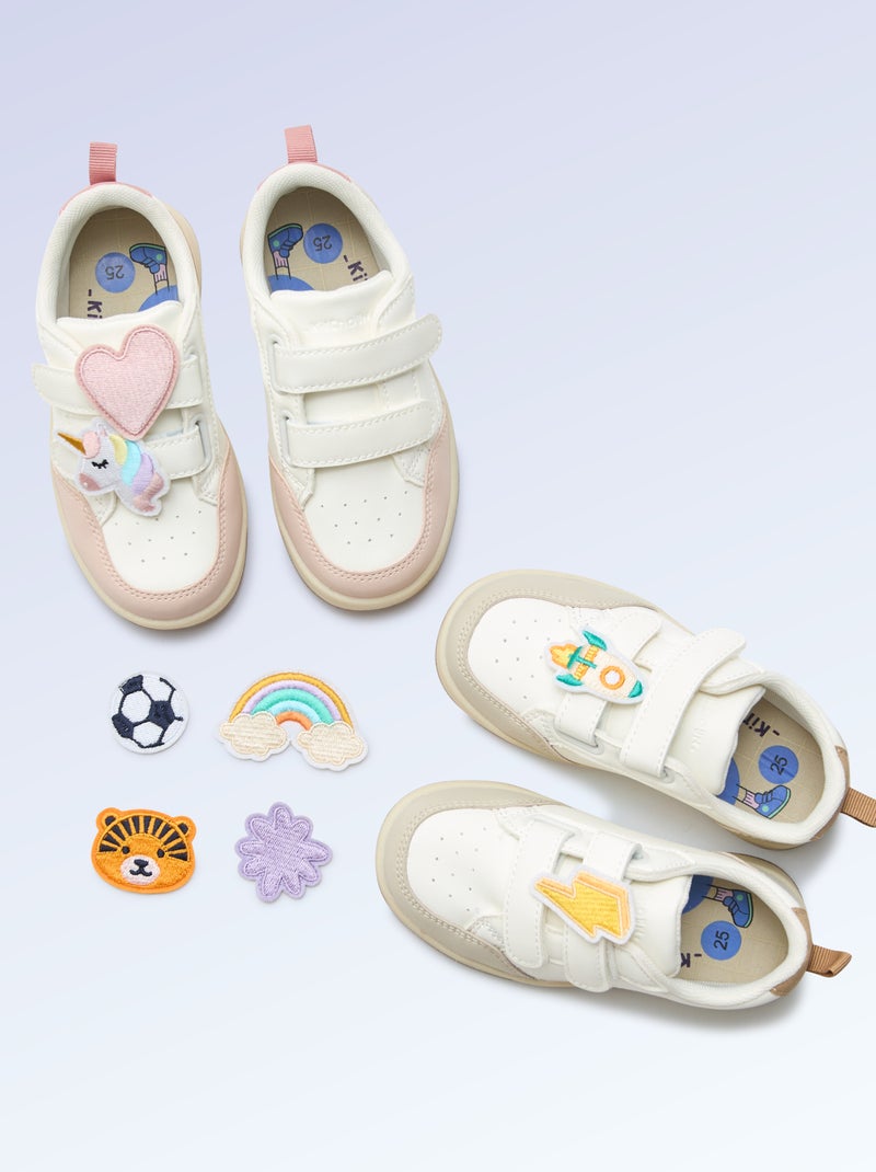 Set di 2 patch da infilare per personalizzare le tue sneakers 'Kitchoun' Arancione - Kiabi