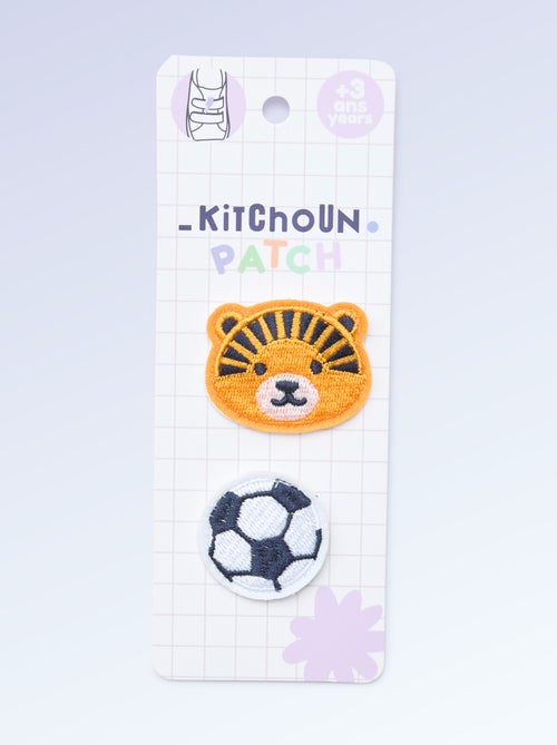 Set di 2 patch da infilare per personalizzare le tue sneakers 'Kitchoun' - Kiabi