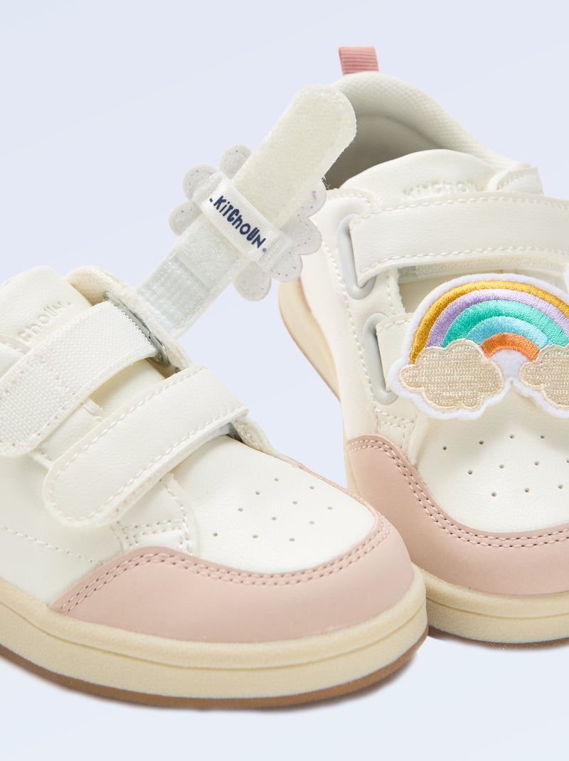 Set di 2 patch da infilare per personalizzare le tue sneakers 'Kitchoun' Rosa - Kiabi