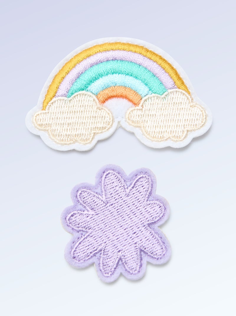 Set di 2 patch da infilare per personalizzare le tue sneakers 'Kitchoun' Rosa - Kiabi