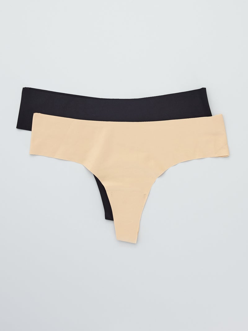 Set di 2 perizoma invisibili 'Bye Bra' BEIGE - Kiabi
