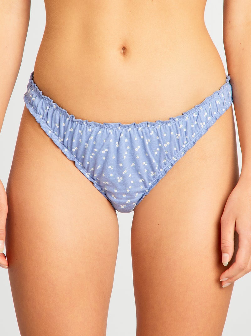 Set di 2 perizomi bloomer floreali BIANCO - Kiabi