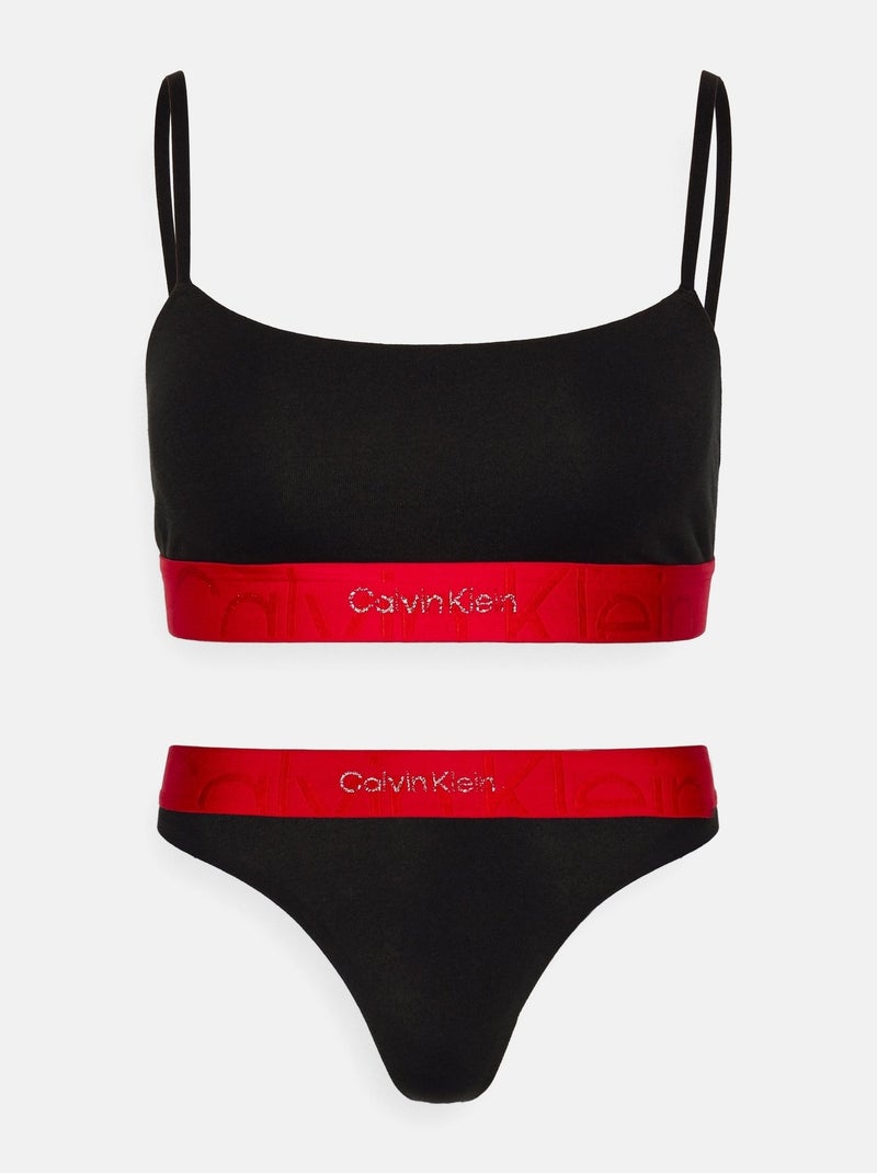 Set di 2 pezzi (top e slip) - calvin klein Nero - Kiabi