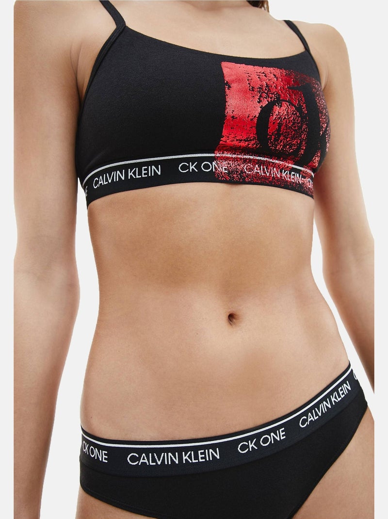 Set di 2 pezzi (top e slip) - calvin klein Nero Rosso - Kiabi