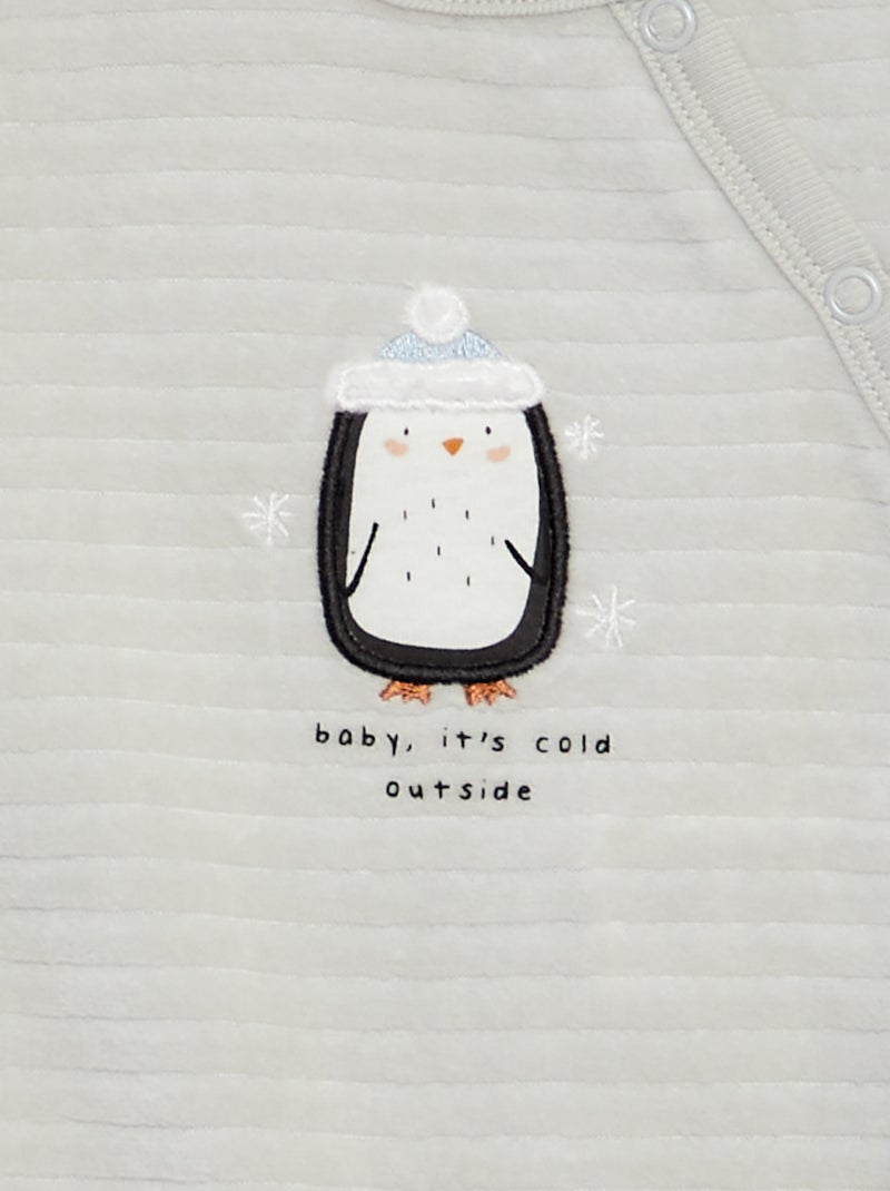 Set di 2 pigiami tutina BIANCO - Kiabi