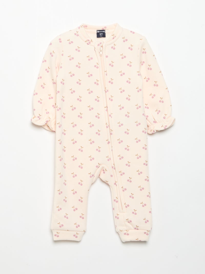 Set di 2 pigiamini interi in pile Rosa - Kiabi