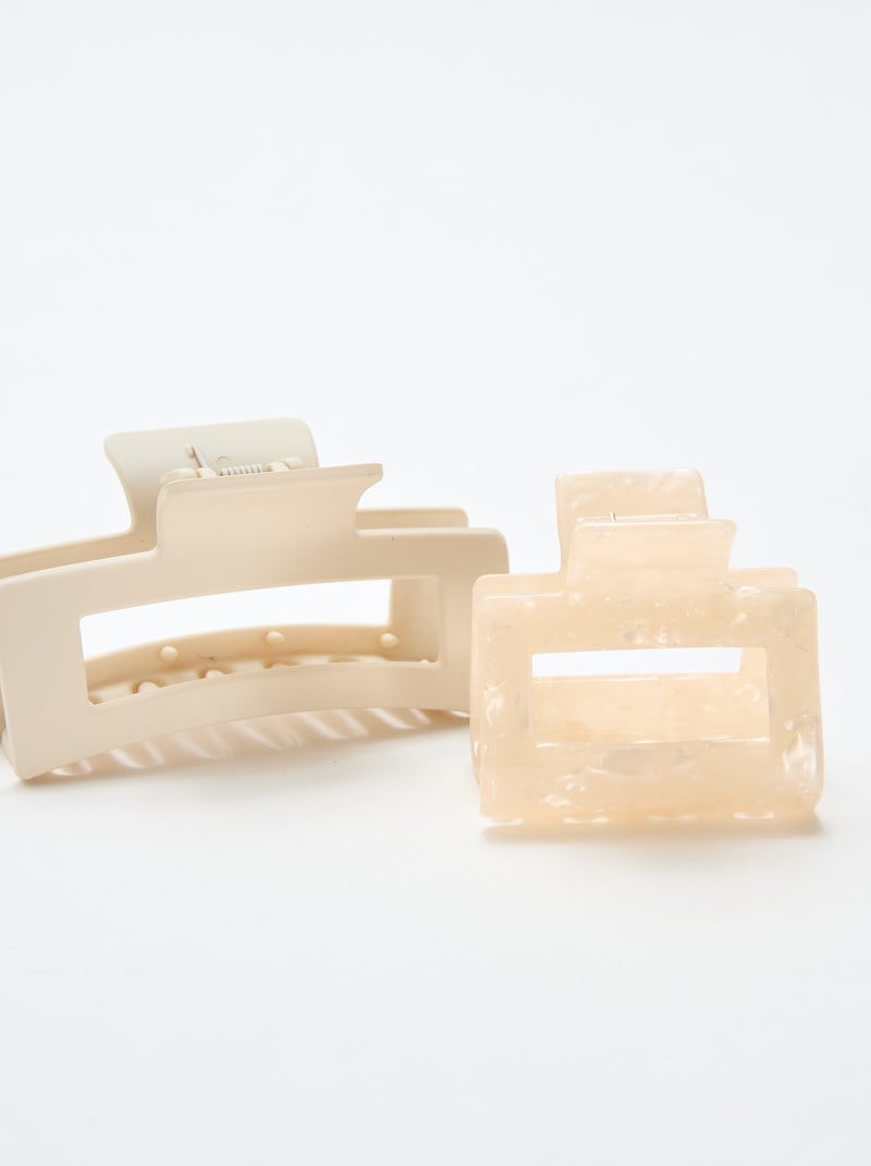 Set di 2 pinze a granchio Beige - Kiabi