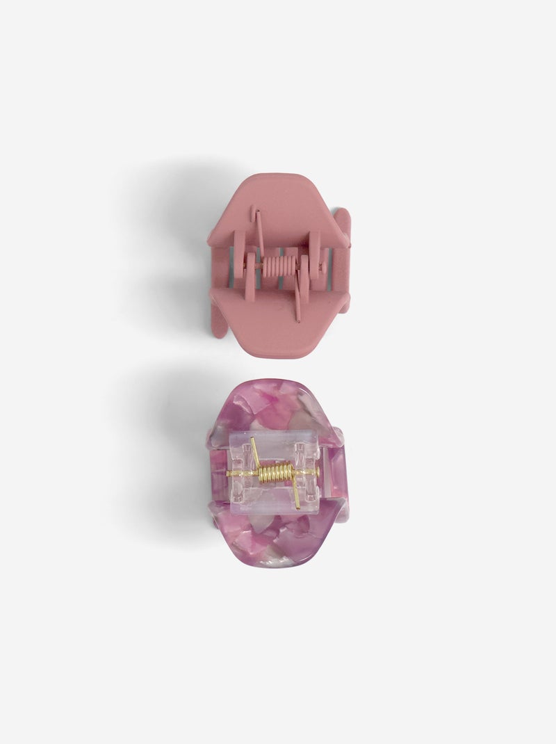 Set di 2 pinze a granchio Rosa - Kiabi