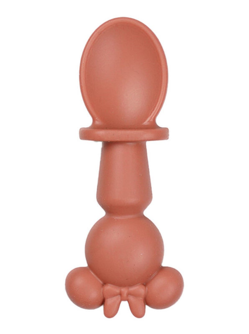 Set di 2 posate in silicone Thermobaby Minnie Baby cucchiaio e forchetta Rosa - Kiabi