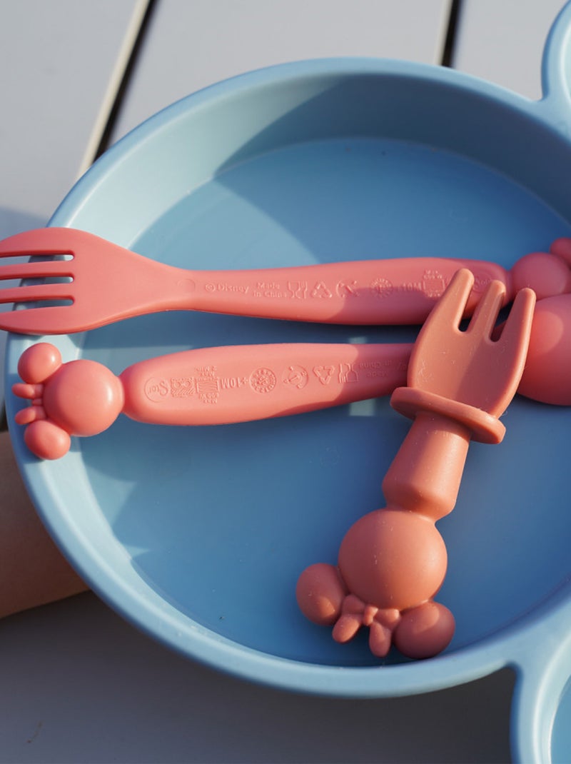 Set di 2 posate per bambini Minnie Thermobaby in plastica senza BPA Rosa - Kiabi