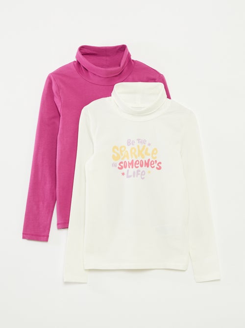 Set di 2 pullover leggeri con collo a dolcevita - Kiabi