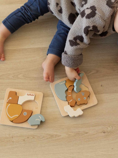Set di 2 puzzle in legno - Kiabi