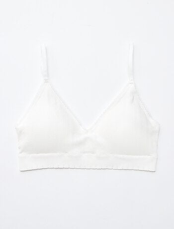 Set di 2 reggiseni a triangolo in costina