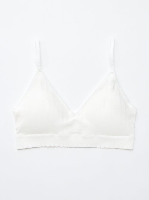 Set di 2 reggiseni a triangolo in costina - Kiabi