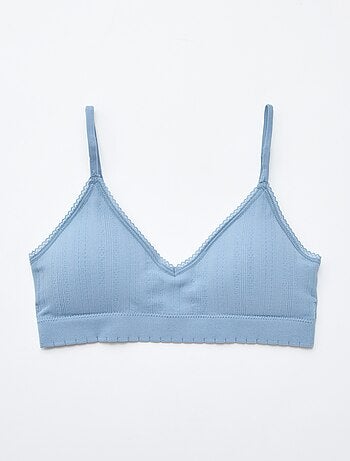 Set di 2 reggiseni a triangolo in costina