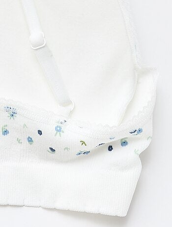 Set di 2 reggiseni a triangolo in costina