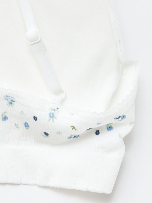 Set di 2 reggiseni a triangolo in costina - Kiabi