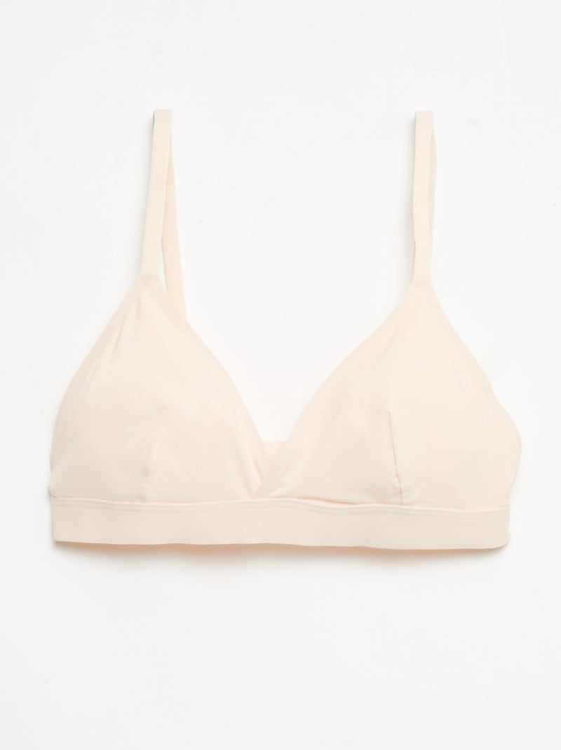 Set di 2 reggiseni a triangolo in microfibra Bianco - Kiabi