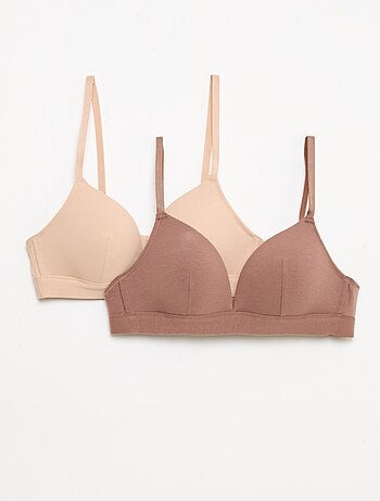 Set di 2 reggiseni in cotone